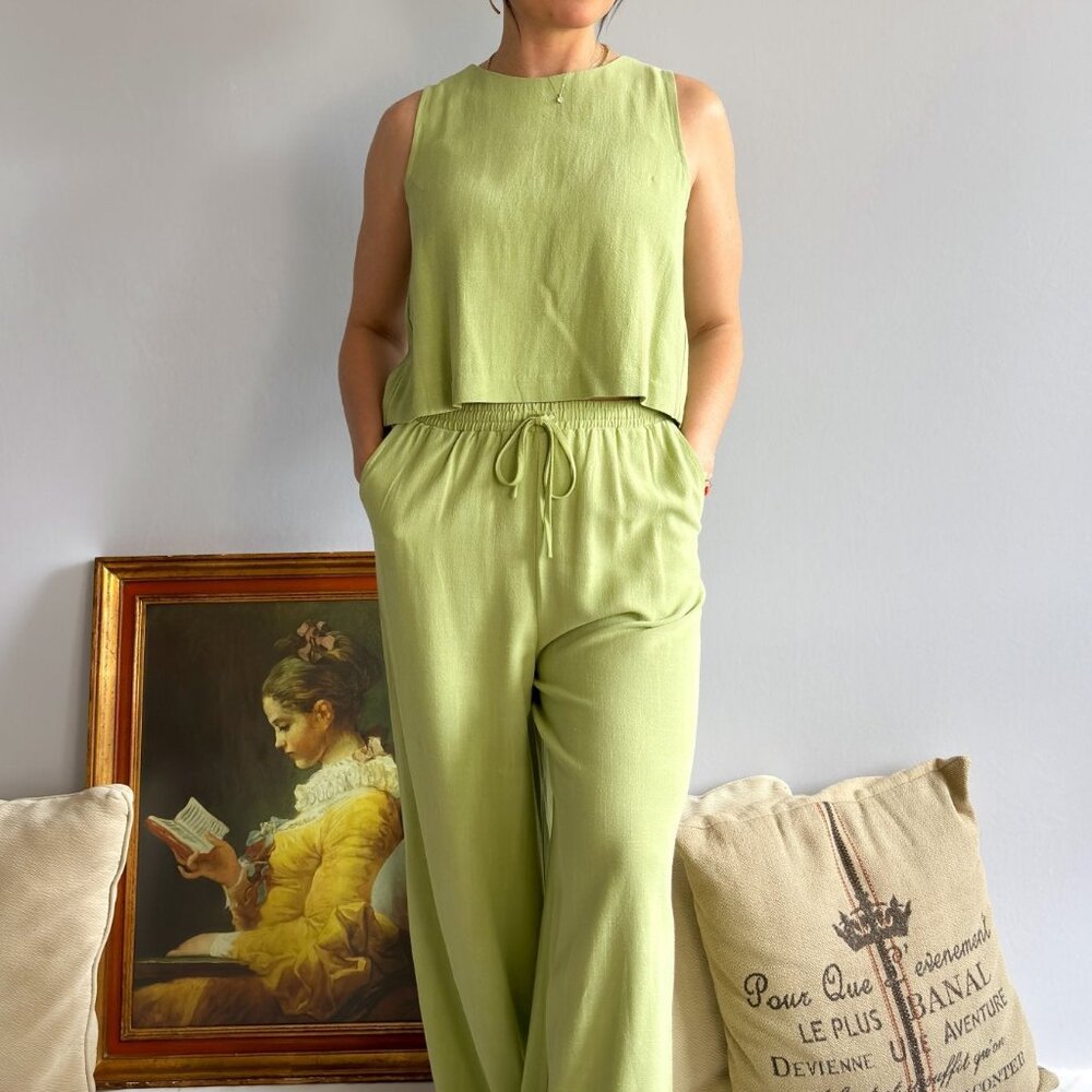 Sugarloaf Pants | Wide Leg Linen Pants Palazzo